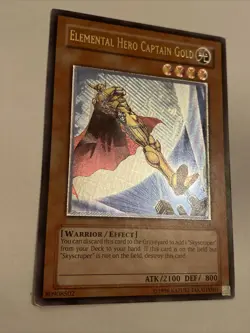 Elemental Hero Captain Gold Ultimate Rare Fotb-en014 - Image 5