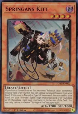 x3 Springans Kitt - SDAZ-EN002 - Ultra Rare - 1st Edition Yu-Gi-Oh! M/NM - Image 1