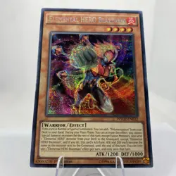 Yugioh Elemental HERO Blazeman WSUP-EN032 1. Edition Secret Rare Near Mint - Image 3