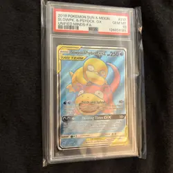 Slowpoke & Psyduck GX 217/236 PSA 10 Unified Minds Pokemon Card - Image 2