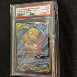 Slowpoke & Psyduck GX 217/236 PSA 10 Unified Minds Pokemon Card - Image 3