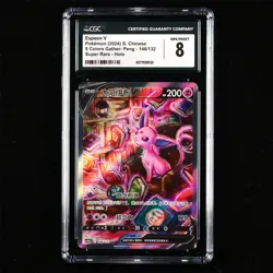CGC NM/MINT 8 Nintendo 2024 Pokemon PTCG CHN. card- Espeon V - Image 1