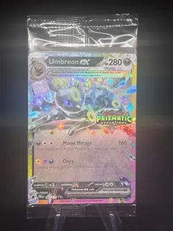 Pokemon TCG Umbreon ex Prismatic Evolutions Stamp Promo Card 060/131 - SEALED - Image 1