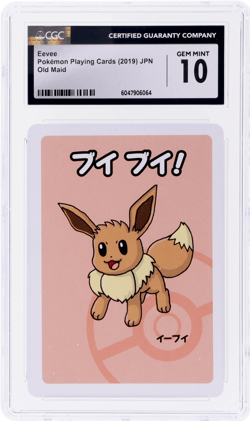 2019 Pokemon Playing Cards Japanese Eevee # CGC 10 - Image 1