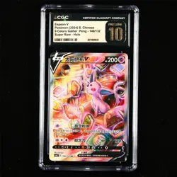 CGC PRISTINE 10 Nintendo 2024 Pokemon PTCG CHN. card- Espeon V - Image 1