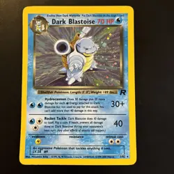 Dark Blastoise 3/82 Team Rocket 2000 Holo Rare WOTC Pokemon Card TCG - Image 1