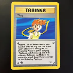 2000 Pokemon MISTY Gym Heroes 1ST EDITION Rare NON HOLO Set Card 102/132 WotC EX - Image 1
