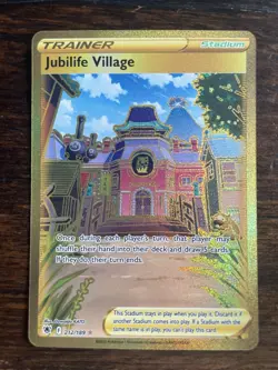 Jubilife Village 212/189 Swsh10: Astral Radiance (Secret) Gold Card NM Near Mint - Image 1