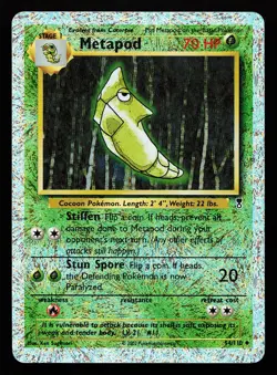 Metapod 54/110 Reverse Holo Legendary Collection Pokemon Card - Image 1
