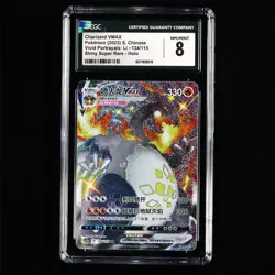 CGC NM/MINT 8 Nintendo 2023 Pokemon PTCG CHN. card- Charizard VMAX - Image 2