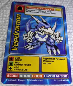 Digimon Cards - 1999 Digi-Battle Veedramon BO-83 - Image 1