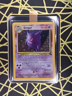 🔥 Gengar 5/62 🔥 Original Holo Rare Fossil Set Pokemon Card WOTC TCG 1999 - Image 2