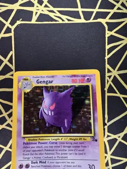 🔥 Gengar 5/62 🔥 Original Holo Rare Fossil Set Pokemon Card WOTC TCG 1999 - Image 4