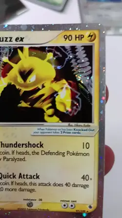 Electabuzz ex 97/109 EX Ruby & Sapphire Rare Holo Pokemon Card 2003 Near Mint - Image 2