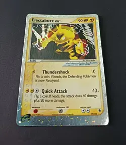 Electabuzz ex 97/109 EX Ruby & Sapphire Rare Holo Pokemon Card 2003 Near Mint - Image 3