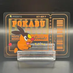 POKABU Pokemon × PRONTO CAFE PROMO Clear Card Japan 2025 - Image 1