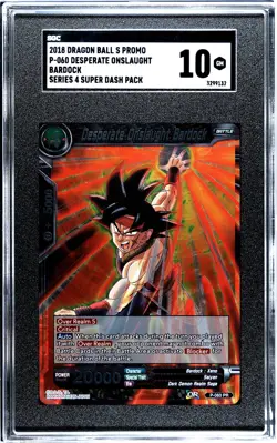 Desperate Onslaught Bardock P-060 PR FOIL Dragon Ball Super Card Game TCG SGC 10 - Image 1