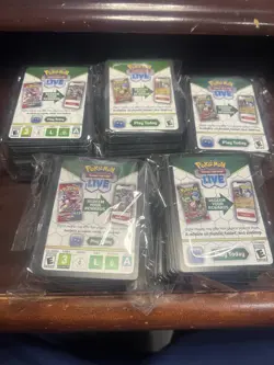 500 Pokemon Online Code Cards Bulk Lot Unused - Image 1