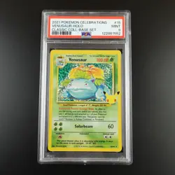 PSA 9 Venusaur 15/102 Pokemon Celebrations Classic Collection Holo Graded Card - Image 1