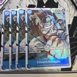 One Piece TCG OP13-042 Edward. Newgate SR X4 Playset Card Game CCG English - Image 1