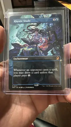 Rhystic Study (Anime Borderless) Wilds of Eldraine: Enchanting Tales Regular - Image 1