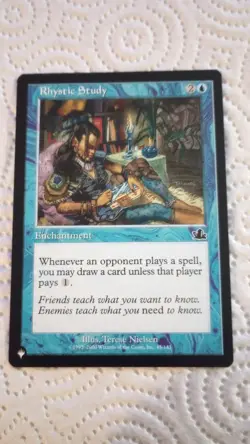 Rhystic Study - The List Reprints (LIST) #45 NM Non-Foil Magic The Gathering MTG - Image 1