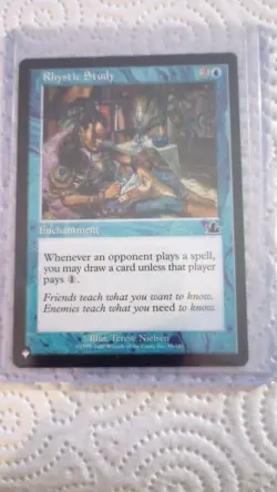 Rhystic Study - The List Reprints (LIST) #45 NM Non-Foil Magic The Gathering MTG - Image 3