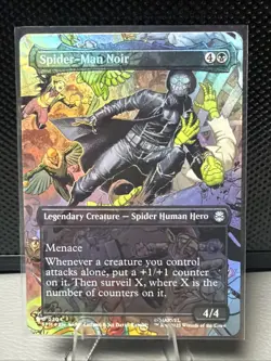 MTG Spider-Man Noir 0204 (Borderless) Marvel's Spider-Man Foil - Image 1