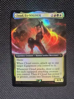 Cloud Ex-SOLDIER (Extended Art) 168 - Commander: FINAL FANTASY (FIC) FOIL - Image 1