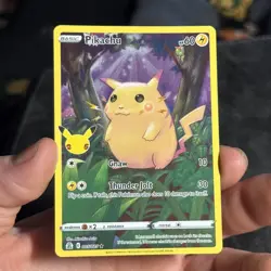 Pokemon TCG Card Pikachu 005/025 Celebrations 25th Anniversary Holo 4 - Image 2