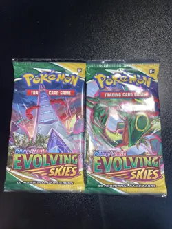 Nintendo Pokemon TCG Sword & Shield Evolving Skies 2 Booster Packs - Image 1