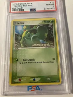 PSA 8 treecko reverse emerald 2005 Pokemon - Image 1