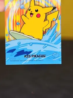 Topps 2000 Pokemon TV Animation Edition Series 2 Stick-ons Pikachu #25 - Image 4