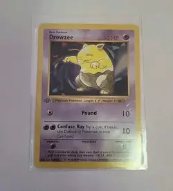 Pokemon Drowzee 49/102 1st Edition Shadowless Base - Image 1