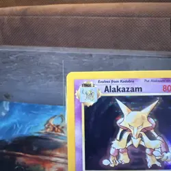 Pokemon TCG Alakazam Base Set Holo Card 1/102 LP - Image 4