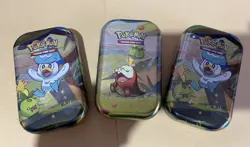 3 Pokemon Paldea Friends Mini Collectors Tins New & Sealed TCG - Image 1
