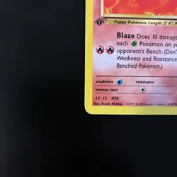 Pokemon TCG Blaine's Growlithe Gym Heroes 62/132 Regular 1st Edition Common - Image 5