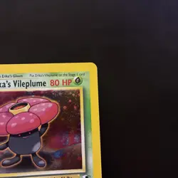 Erika's Vileplume #5/132, Gym Heroes Rare Holo, 2000 Vintage Pokemon TCG, LP - Image 4