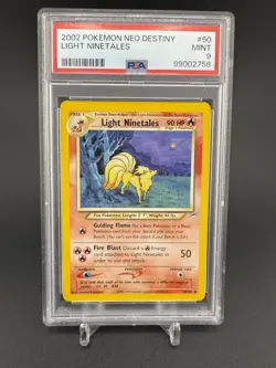 2002 Pokemon Neo Destiny Light Ninetales #50/105 PSA 9 - Image 1