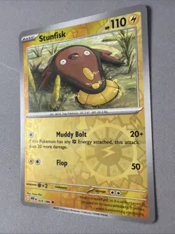 Pokemon TCG * SV White Flare * 035/086 Stunfisk U * REVERSE HOLO * FRESH PK - Image 2