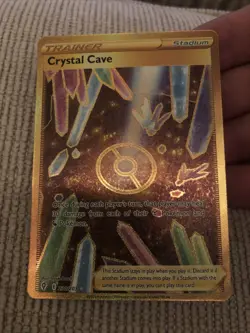 Pokemon Crystal Cave 230/203 Gold Secret Rare Evolving Skies Near Mint - Image 2