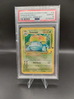 2021 Pokemon Celebrations Venusaur PSA 10 Classic Collection 15/102 Holo - Image 1