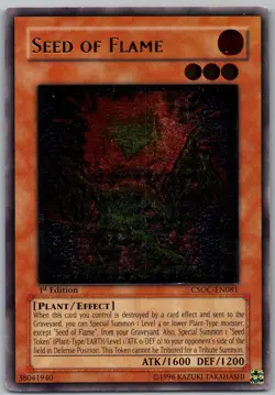 Seed of Flame (UTR) Ultimate Rare Crossroads of Chaos CSOC-EN081 LP - Image 1