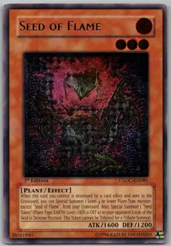 Seed of Flame (UTR) Ultimate Rare Crossroads of Chaos CSOC-EN081 LP - Image 1