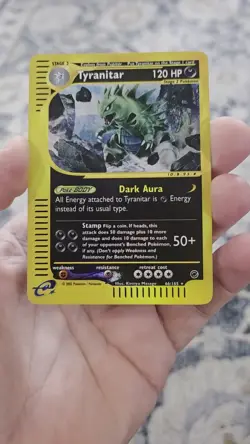 Pokemon Tyranitar Expedition Card 66/165 Rare Near Mint Condition Non Holo - Image 2