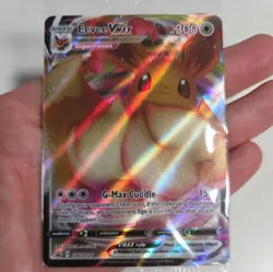 Eevee VMAX SWSH087 Full Art Holo Sealed Promo Card Pokemon TCG: Shining Fates - Image 3