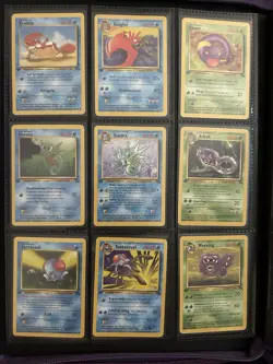M/NM 1st Edition Fossil WOTC Pokemon Complete Common/Uncommon Lot 27 Cards - Image 2