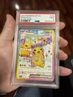 PSA Graded 9 Pokemon TCG Graded Card Lot Of 7 Pikachu Hyper Rare - Image 4
