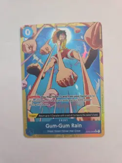 One Piece Card Game Gum-Gum Rain (Alternate Art) OP02-068 English Mint! - Image 1