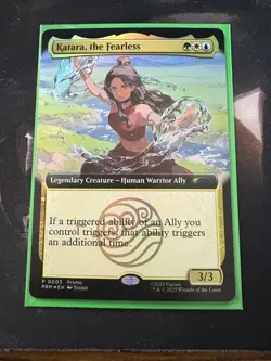 Magic The Gathering X Avatar Katara The Fearless Promo Card SDCC 2025 - Image 1